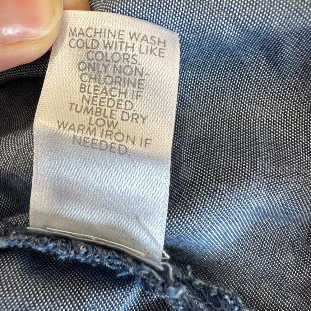 J. Jill denim blue popover top - Picture 11 of 11